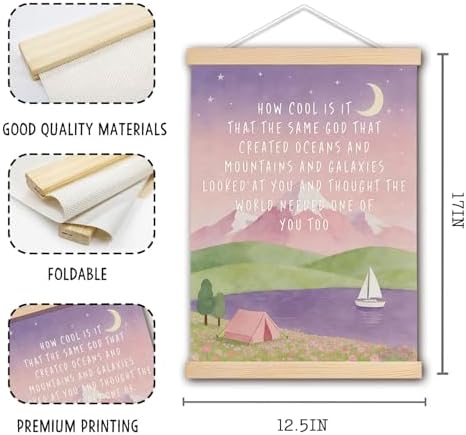 DNEULYR Inspirational Pink Christian Wall Art Poster 12x16 Inches - Image 6
