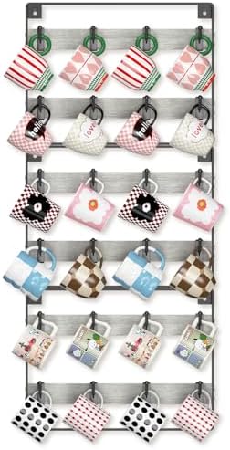 EsLuker.ly Mug Holder Hanger Cup Display Rack Wall Mounted, 3 Pack Light Grey by EsLukerly