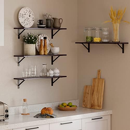 DINZI LVJ Long Wall Shelves, 31.5" Wall Mounted Shelves - Image 2