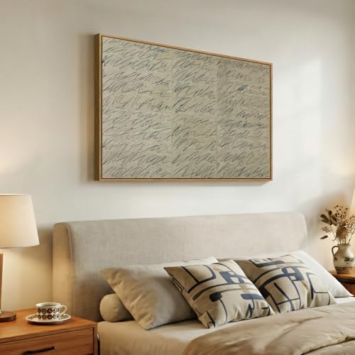 Framed Neutral Modern Beige Abstract Line Wall Art, 1 Piece 24x36 In - Image 4