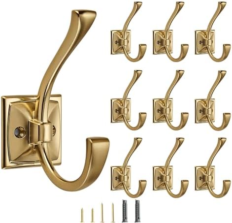 10 Pack Decorative Heavy Duty Towel Hooks by CABDM