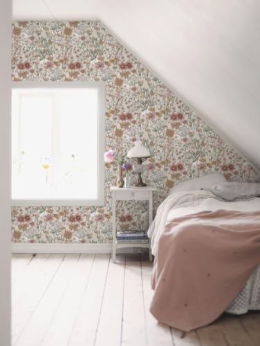 Orainege Peel and Stick Wallpaper Daisy Floral Wallpaper Self Adhesive - Image 4