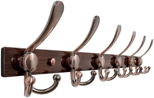 Dseap Coat Rack Wall Mount 24 Inch, Heavy Duty 12-Gauge Base vs Flimsy 1mm by Dseap