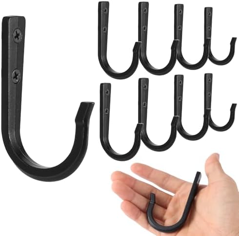 12Pcs Wall Hooks for Hanging Coat/Towel - 50LB Screw in Metal Hanger Wall Mount by XHIPY