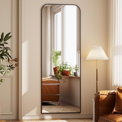 Full Length Mirror 64"x21" Arched Floor Standing Large Mirrors - Image 6