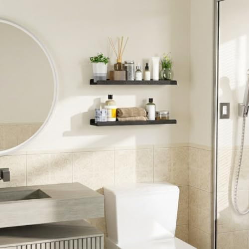Love-KANKEI 24" Long Black Floating Shelves - Image 2