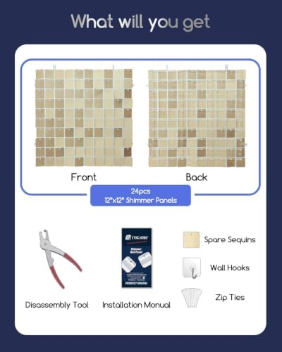 COKAOBE LiteGrid Series Shimmer Wall Backdrop - Image 2
