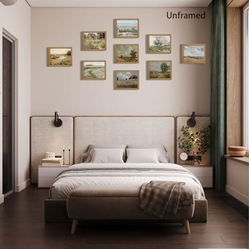 XIANGRUI French Country Wall Art Set of 9, Artwrkfor Dathroom Unframed 8x10Inch - Image 7