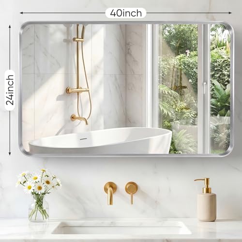Sweetcrispy Bathroom Mirror 40x24 Inch, Vanity Mirror - Image 2