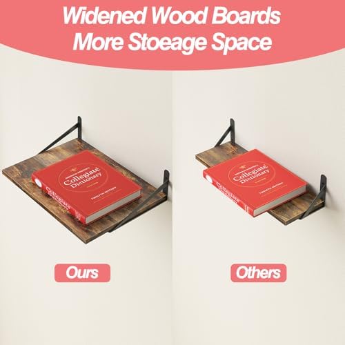 Fixwal 2pcs 11.8 in Deep Floating Shelves - Image 5