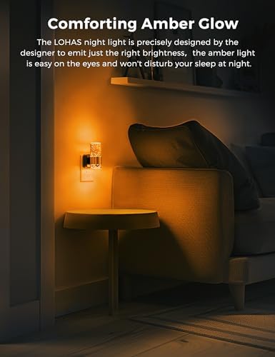 L LOHAS LED Night Light, Modern Night Lights Plug into Wall - Image 4