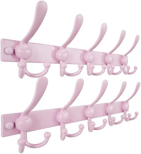 Dseap Coat Rack Wall Mount, Heavy Duty 12-Gauge Base vs Flimsy 1mm, by Dseap