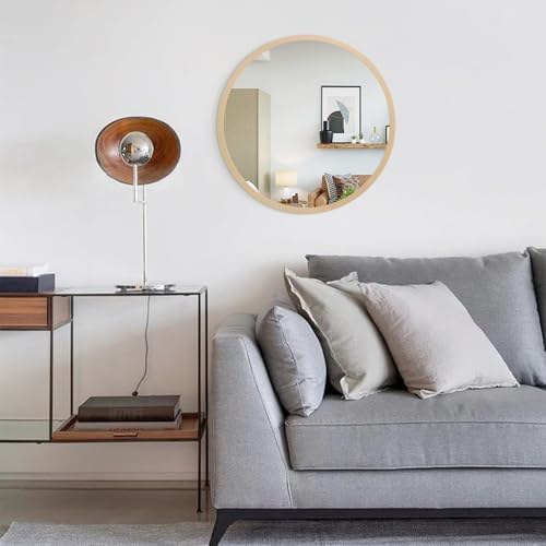 JJUUYOU Circle Wall Mirror 20 Inch Round Wall Mirror - Image 6
