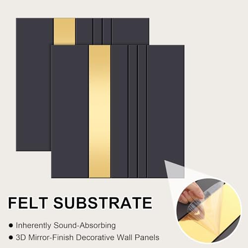 Geelin 4 Pack 3D Wall Panels Peel and Stick Fluted - Image 3