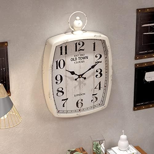 Menterry Large Retro Rectangle Wall Clock - Image 4