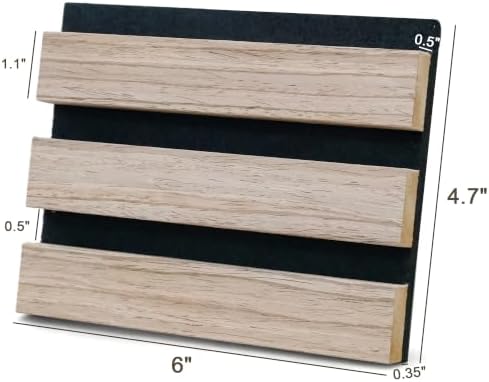 4-Pack 6" x 4.7" Acoustic Wood Panels Color Samples Only, 4 Colors Included - Image 5