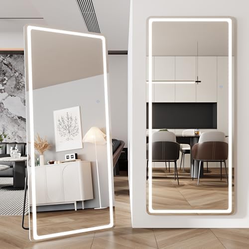 LED Full Length Mirror, Hanging Floor Mirror - Image 2