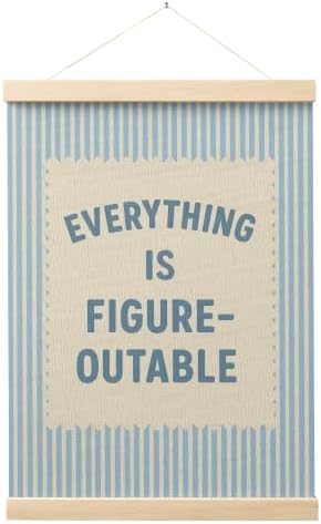 FGFK Everything Is Figureoutable Inspirational Wall Art Poster Hanger Frame by WelcometoFGFKhome