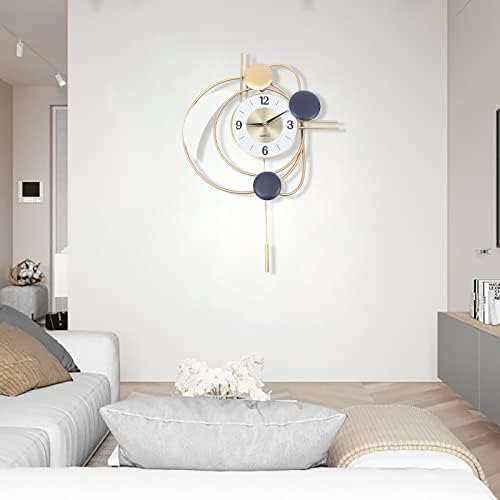 28Inch Modern Wall Clock for Living Room, Large Decorative Art Clock Silent - Image 2