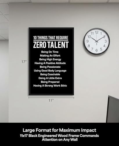 10 Things That Require Zero Talent Wall Art, Framed Print - Image 3