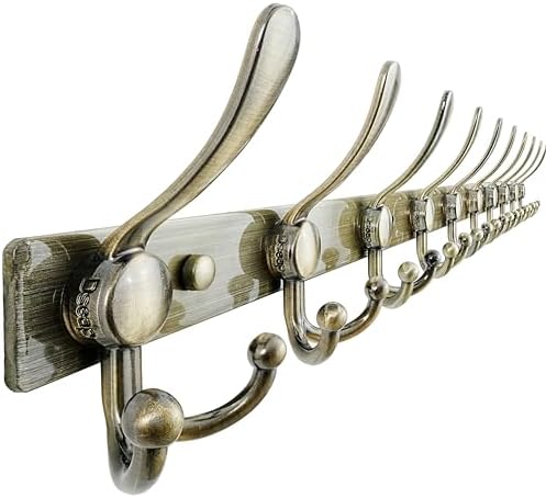 Dseap Coat Rack Wall Mount 37 Inch, Heavy Duty 12-Gauge Base vs Flimsy 1mm by Dseap