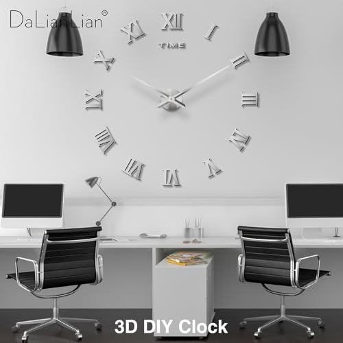 DIY Frameless Wall Clock, Adjustable Up to 52” - Image 4