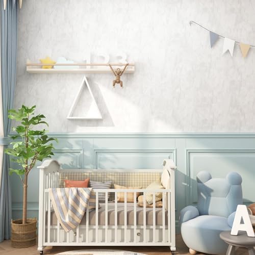 ReWallpaper 30inX16.5ft White Wallpaper Peel and Stick Luxury Velvet Textured by ReWallpaper