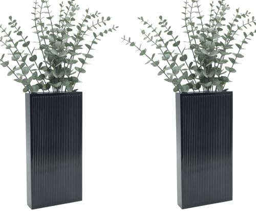 Wood Wall Planter Set of 2, Modern Wall Hanging Decor Pocket Planter by dugunusu
