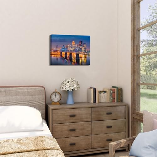 Colorful Cityscape Canvas Wall Art - Image 2