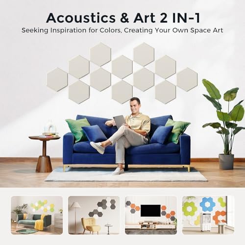 Self-Adhesive Acoustic Panels, 2nd Generation Sound Absorbing Panel, - Image 5