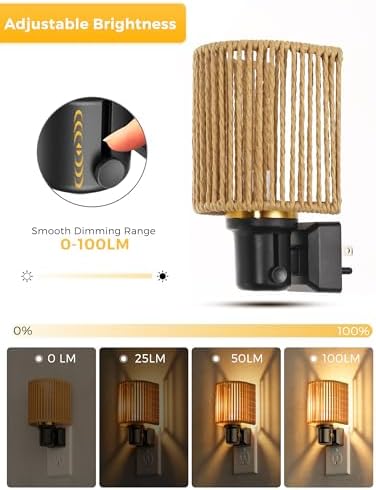 L LOHAS LED Night Lights Plug into Wall, Plug in Night Light Dimmable 100LM - Image 2