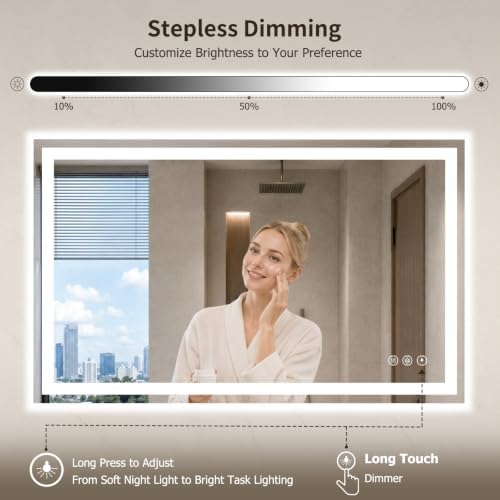 24"x48" LED Bathroom Mirror - Image 4