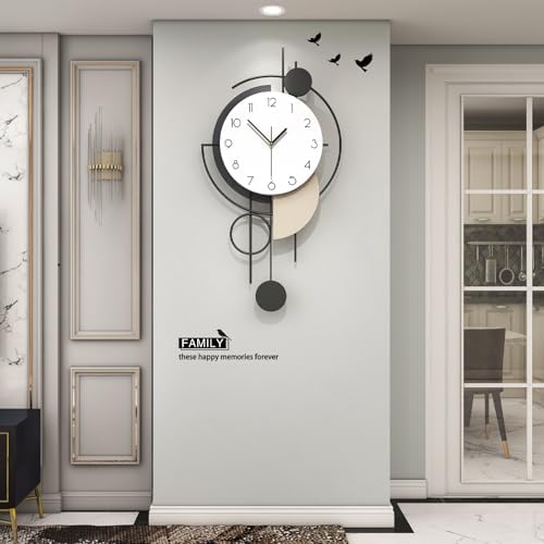 Large Modern Decorative Silent Wall Clock - Image 2