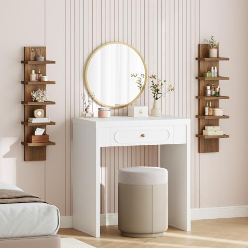 HOOBRO 5 Tier Wall Shelf Unit for Storage, 2 Pack Floating Shelves for Wall - Image 2
