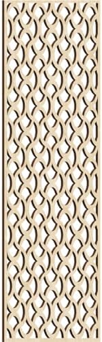Resort Decorative Pierced Fretwork Wood Wall Panels, 15 3/8"W x 39 3/8"H x 1/4"T by EkenaMillwork