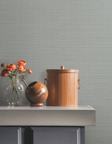York Wallcoverings Natural Sisal Slate Peel and Stick Wallpaper - Image 2