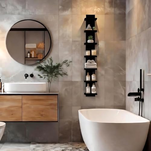 Homaterial 7 Tier Vertical Wall Shelf - Image 5