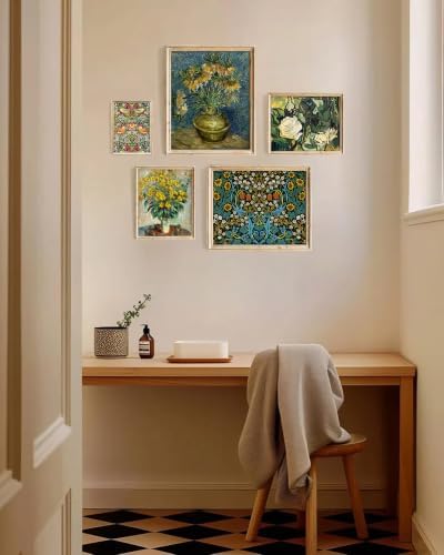 Vodefoad William Morris Prints Set of 5, Vintage Eclectic Flower Gallery Wall - Image 7