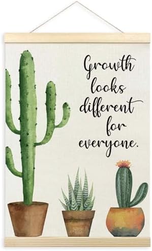 TLESKE Mental Health Cactus Poster Hanger Frame, Motivational Inspirational by Unknown