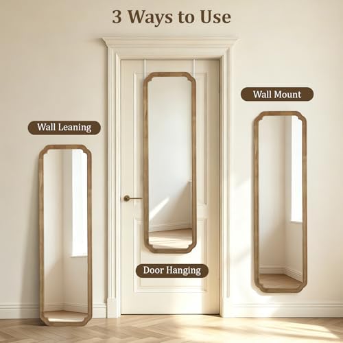 WallBeyond 48" x 14" Full Length Door Mirror - Image 3
