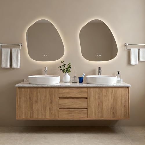 HOMECOOKIN LED Irregular Bathroom Mirror - Image 2