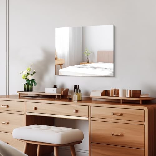 CILIBER Frameless Mirror 16"x20", Rectangle Bathroom Mirror, Shatterproof - Image 2