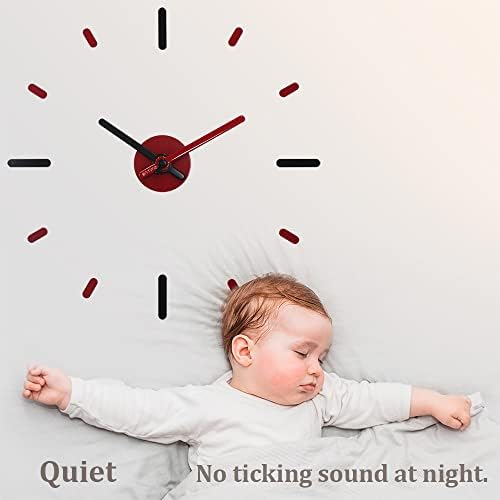 Presentime Large Frameless DIY Wall Clock - Image 3