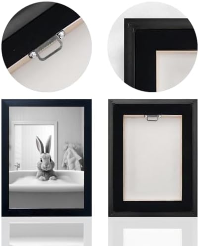 Melpa Art Kids Bathroom Wall Decor, Funny Rabbit in Bathtub Bathroom, Farmhouse - Image 4