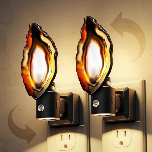 L LOHAS LED Night Light, Night Lights Plug into Wall, Agate Nightlight by LLOHASLED
