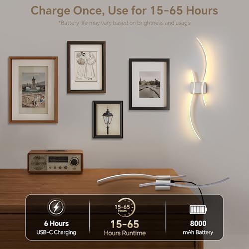 Wireless Wall Sconces Set of Two - Image 5