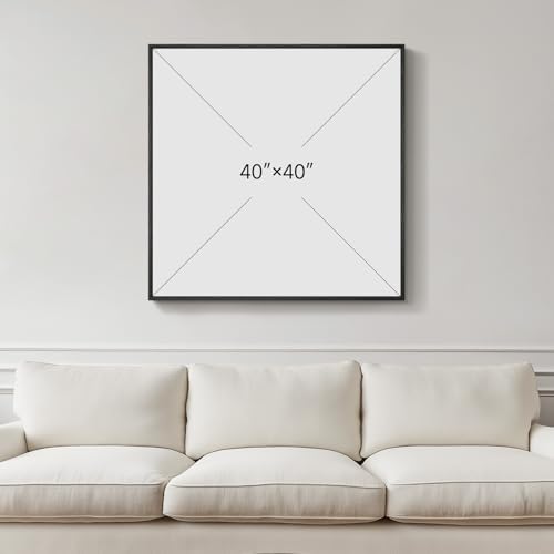 Extral Large Framed Black White Abstract Wall Art - Image 3