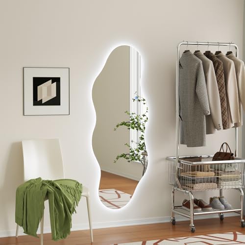 QDSSDECO 63" x 24" Wavy Full-Length Mirror - Image 2