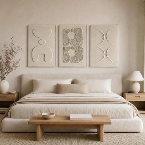 Thalasse Abstract Wall Art Large Framed 3D Sandstone 24x36 In - Image 6