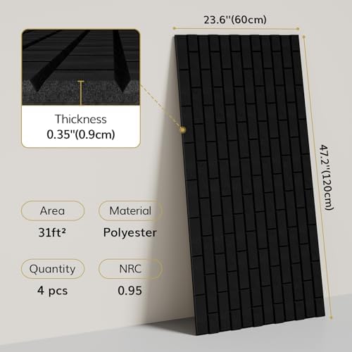 TONOR Brick Pattern Acoustic Panels, Wall Panels - Image 5